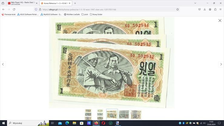 Gunmin Dummledore - Won północnokoreański - banknoty z bliska.jpg